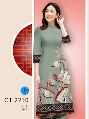 Vải Áo Dài Hoa In 3D AD CT2210 29